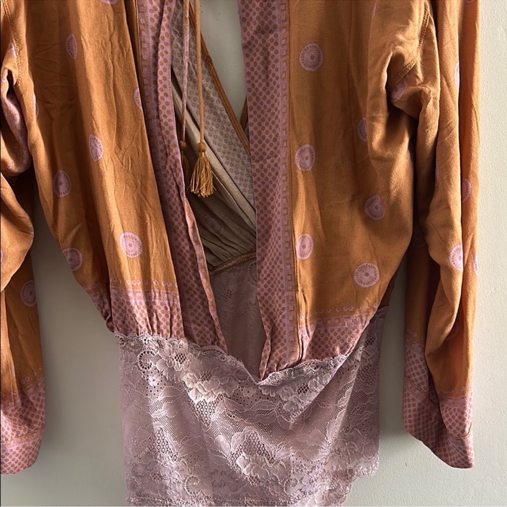 Free People Rust and Lavender Bodysuit - Picture 8 of 10